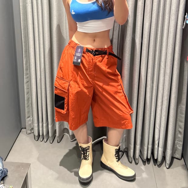무신사 카고 쇼츠 [오렌지]