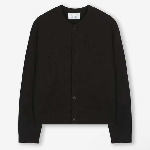 비슬로우 데릭 숏 가디건 블랙 S