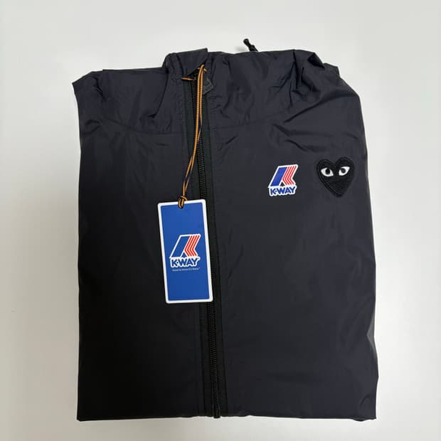 KWAY 까웨 꼼데가르송 바람막이 블랙 사이즈S
