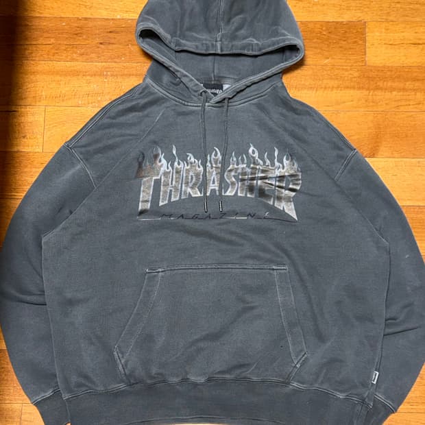 Thrasher Pigment Dyed Flame Hoodie