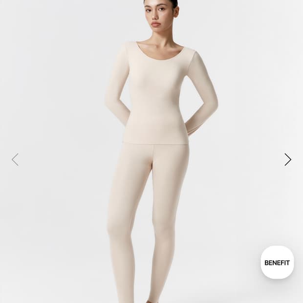 (새상품)베리시 웜터치 브라탑 롱슬리브 레깅스세트 L