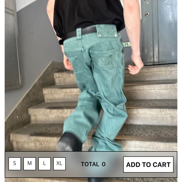 구매) 플라스틱프로덕트 CALF POCKET PANTS  M사이즈구해요