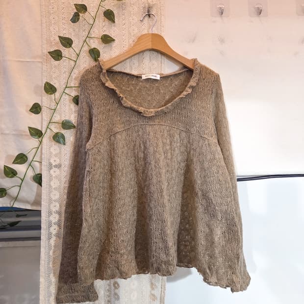 뮤트 코코아 니트