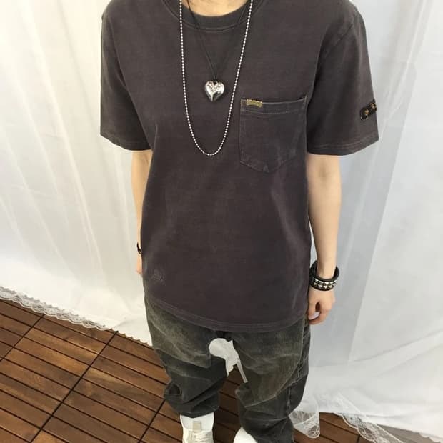 AVIREX LTD Washed Pocket Tee