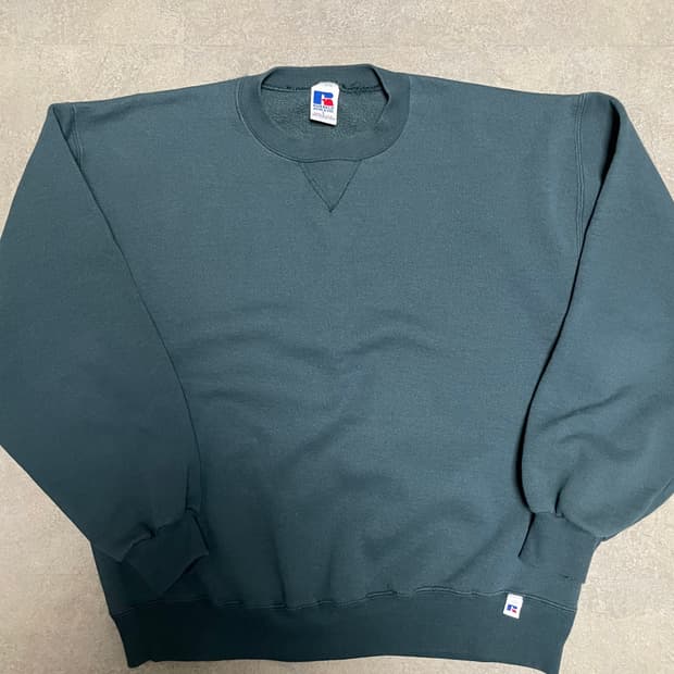 90s USA 러셀 RUSSELL 스웻 셔츠 맨투맨 다크 그린