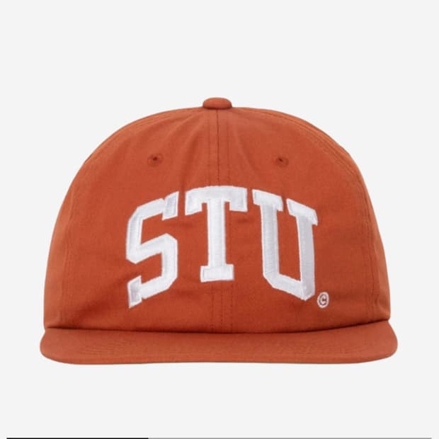 스투시 stu 패널 캡 오렌지