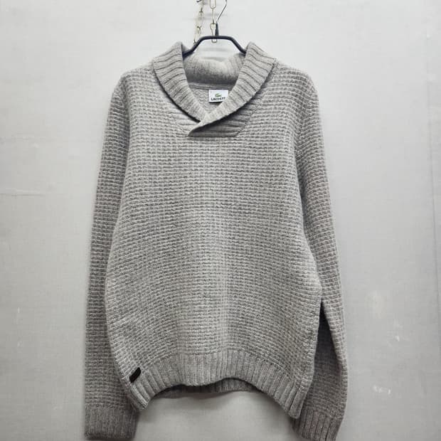 라코스테 숄카라 울/캐시미어 니트 4(M) 남여공용