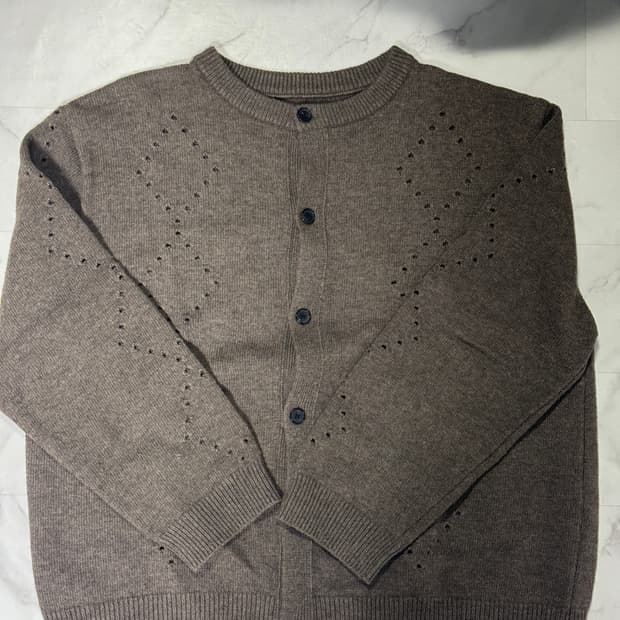 YOUTH 24FW Argyle Punching Knit Cardigan