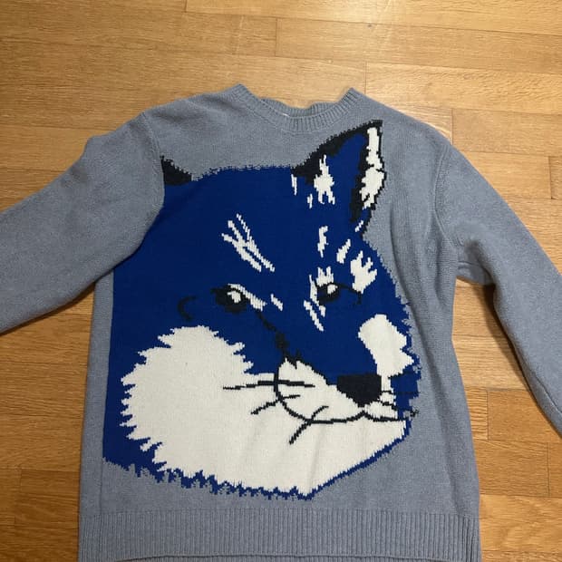 메종키츠네 빅폭스 니트 XL