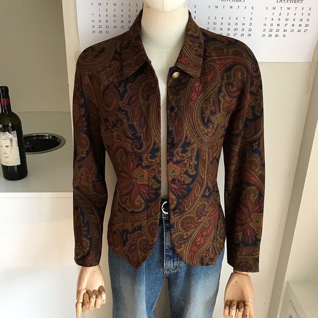 버버리 페이즐리 자켓