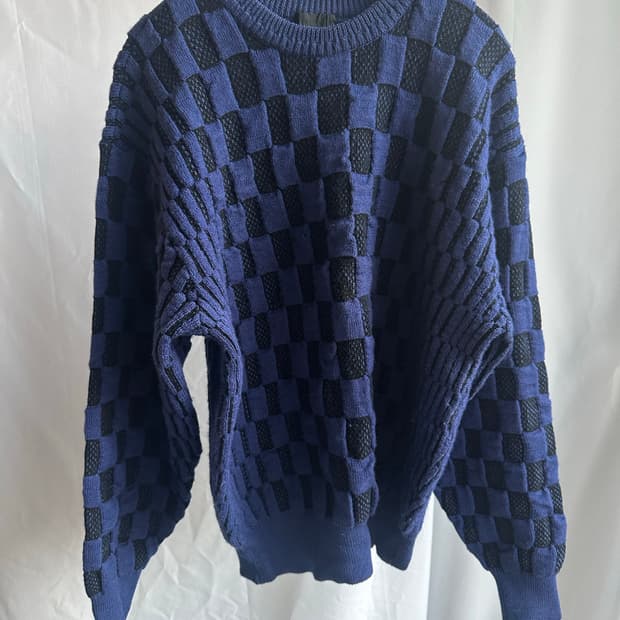 Mr.JUNKO koshino 체크 니트