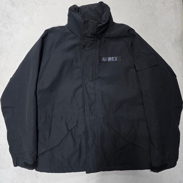 Avirex 아비렉스 블랙 다운 패딩 L