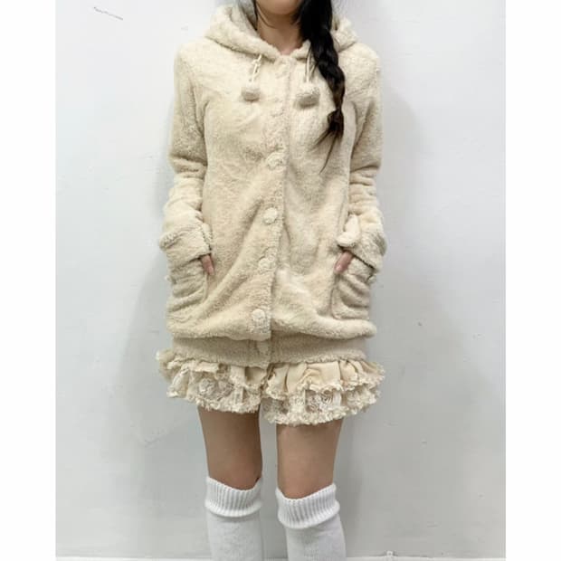 [CUTIE] 폭닥 코리락쿠마 폼폼이 후드