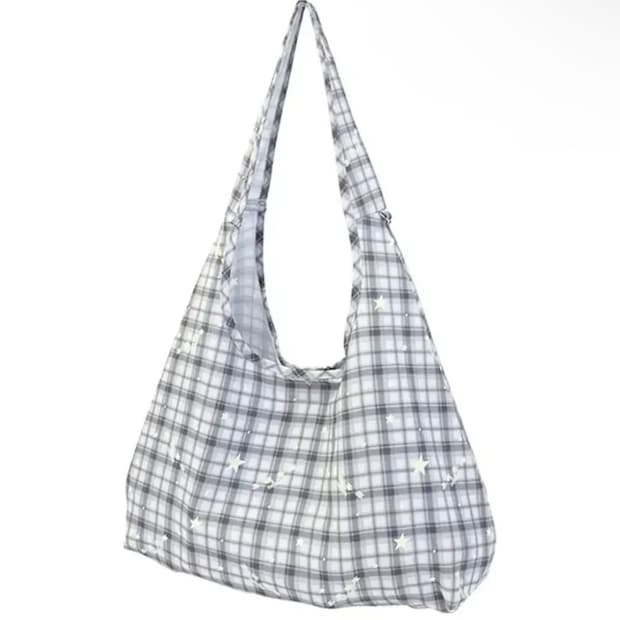 카시코 Checked Print Shoulder Bag