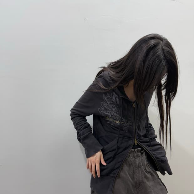 아르마니 익스체인지 그런지 투웨이 후드집업