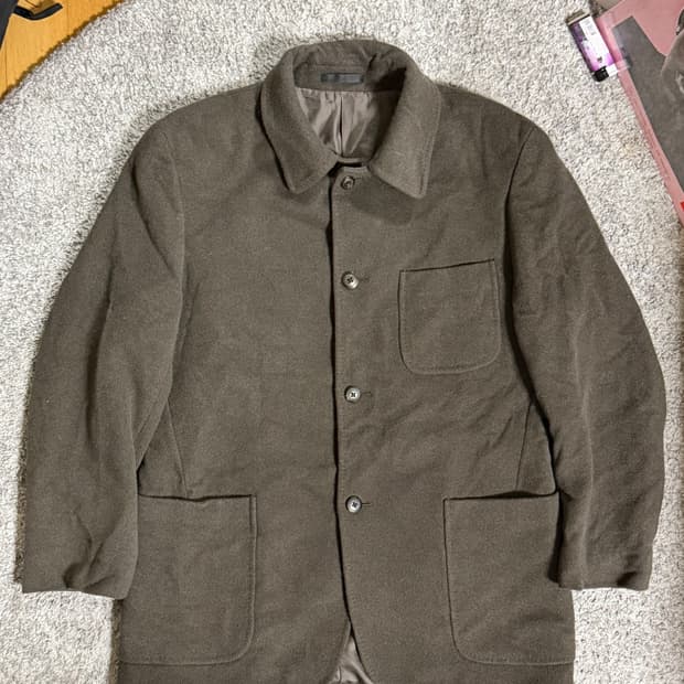 버버리 런던 울캐시미어 워크자켓