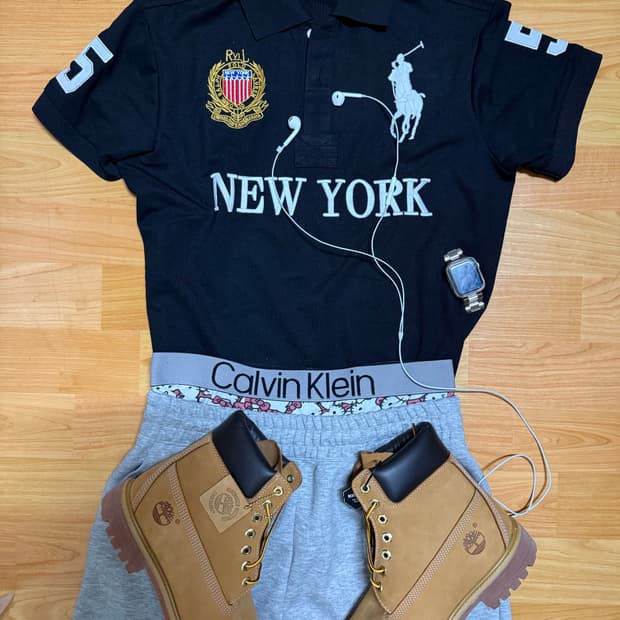 폴로 빅포니 뉴욕 블랙 L사이즈