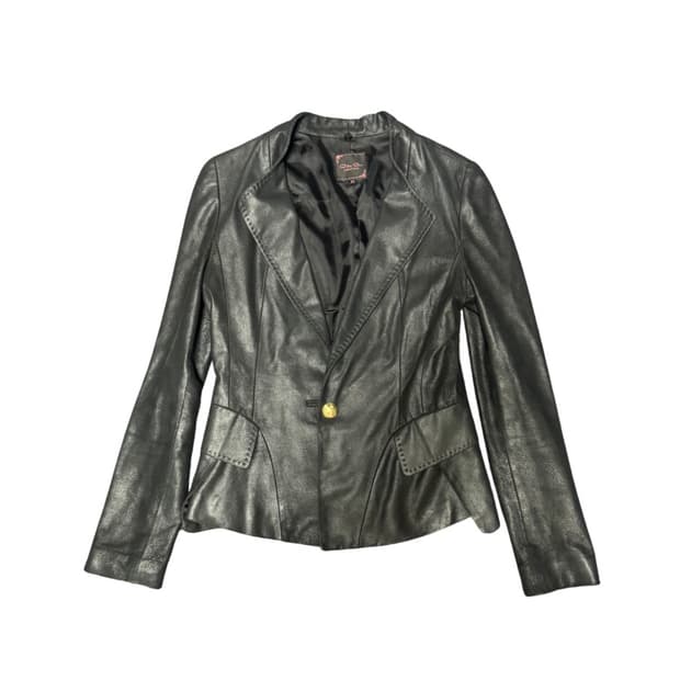 vintage leather jacket