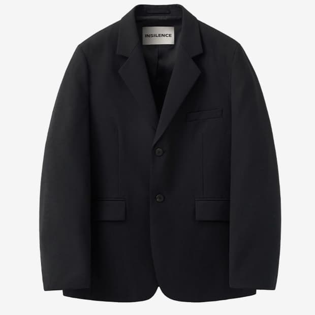 인사일런스 오버사이즈 울 블레이저 블랙