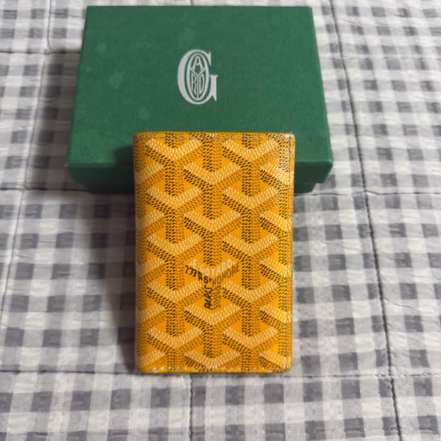 (OS) Goyard 고야드 생피에르 카드지갑 옐로우