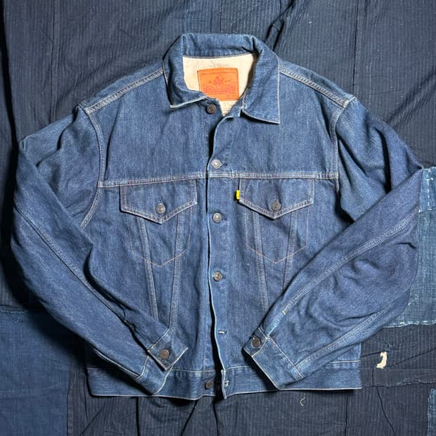 90-00‘s 라운드 하우스 Lot RJ03 데님 트러커 자켓 42