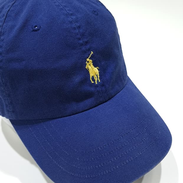 CL919 폴로 옐로우 포니 로얄블루 볼캡 모자