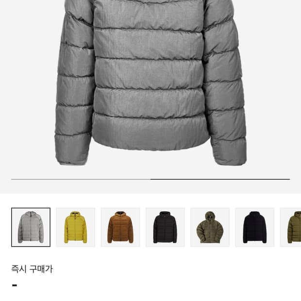 Cp컴퍼니 고글 패딩 그레이