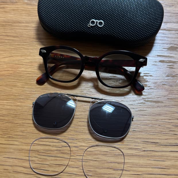 하쿠산메가네 백산안경 윕스 안경 + 선글라스 클립