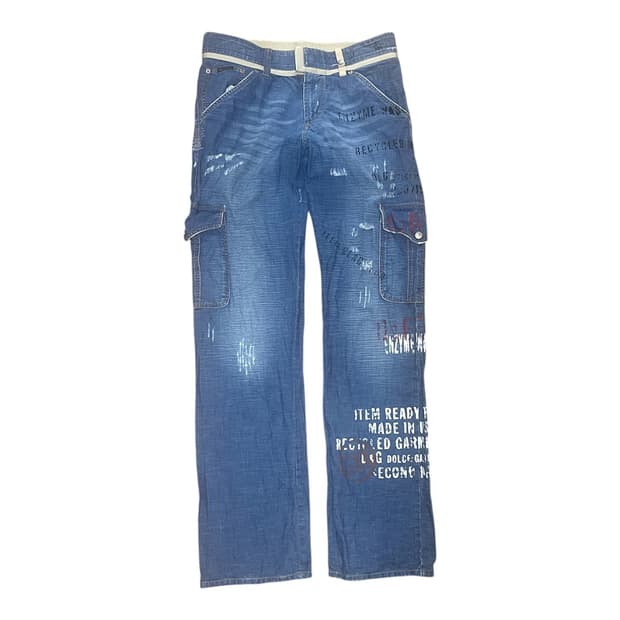 2000년대 D&G 아카이브 카고 데님 팬츠