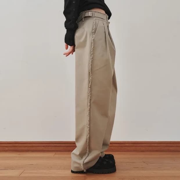 플리즈프로젝트 트라우저 베이지 (1사이즈)