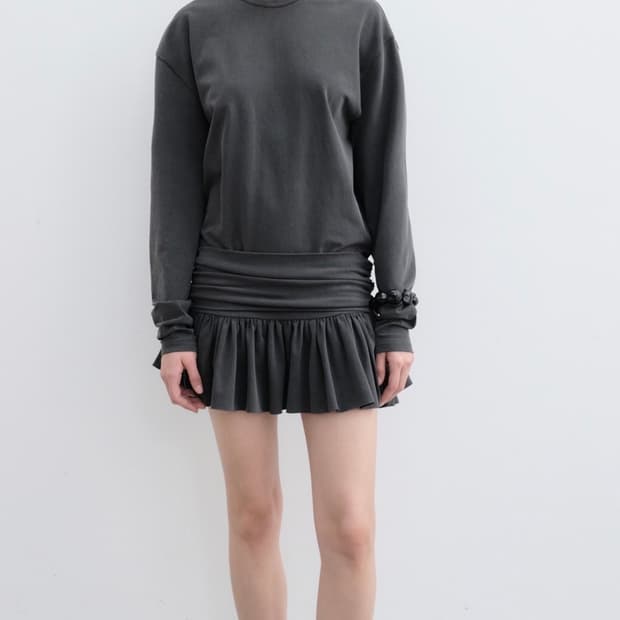 Yunse wrap dress 윤세 롱슬리브 미니원피스