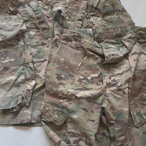 미군 멀티캠 상하의 전투복