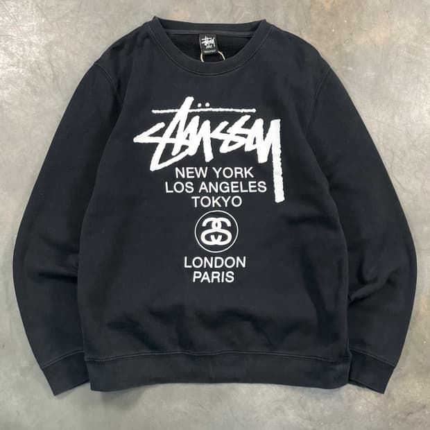 스투시 월드투어 스웻셔츠