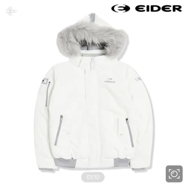 아이더 스투키 패딩 스노우 화이트 M