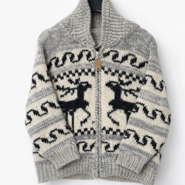 코위찬 사슴모티프/ 헤비울100% / 여성55-66