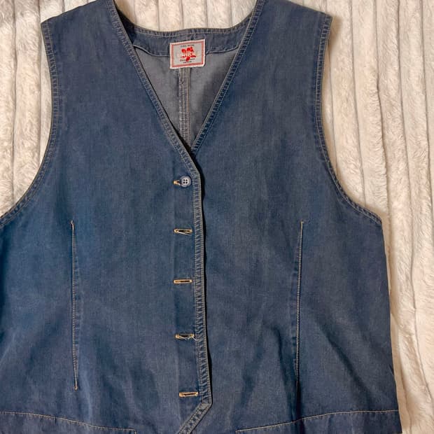 Vintage denim vest