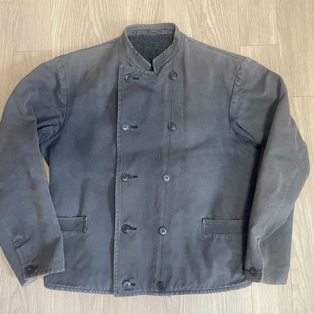 30s swedish navy double breasted jacket