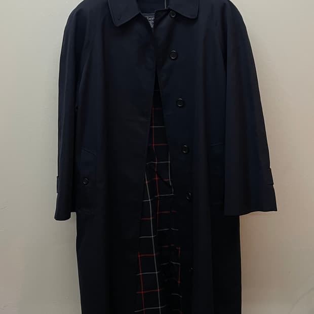 버버리 네이비 트렌치 코트 자켓
