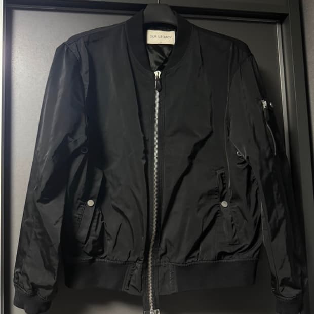 아워레가시 14s/s ma-1 봄버 자켓 블랙