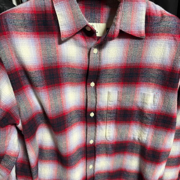 이얼즈어고 체크 셔츠 s