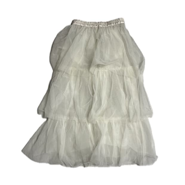 프리즈프레임 빈티지 시스루 캉캉 샤스커트