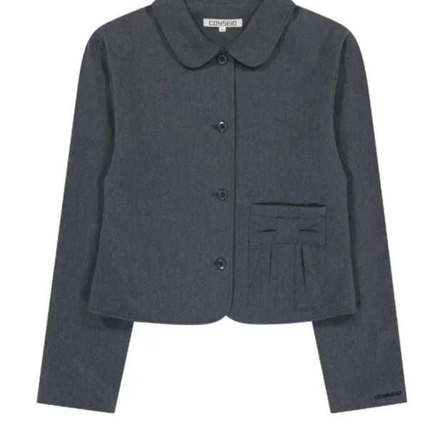 코이세이오 리본 자켓 그레이 1