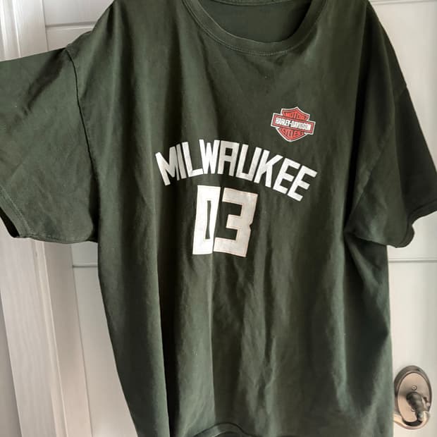 할리데이비슨 밀워키 티셔츠:) 