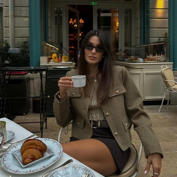 zara 자라 플랩 크롭 재킷 트위드 자켓 S