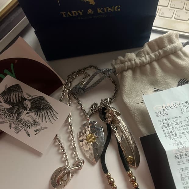 타디킹&타디&킹 목걸이 셋트 18k좌향닭발셋트