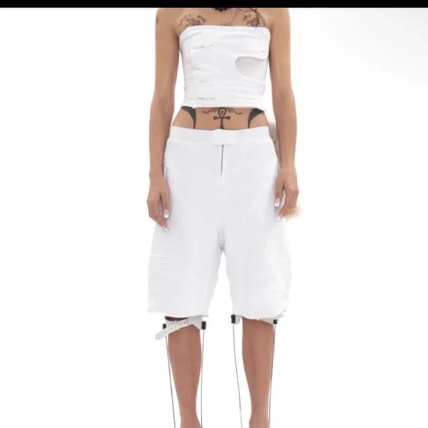 604서비스 바이커 밴딩 스웻쇼츠