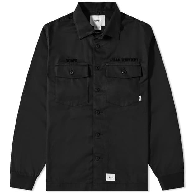 WTAPS 더블탭스 BUSDS LS 셔츠 블랙