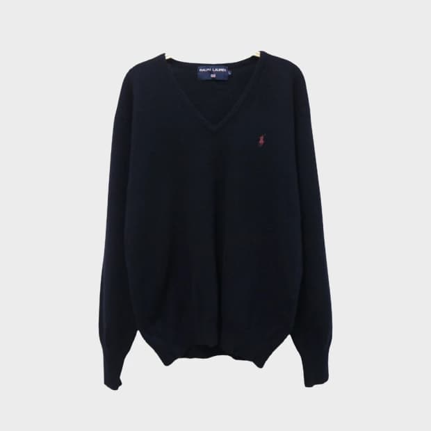 90'S 랄프로렌 브이넥 울 니트 63059