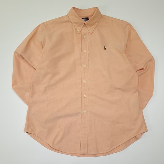CL406 XL 폴로 00s 코튼 버튼다운 오렌지피치 셔츠 남방