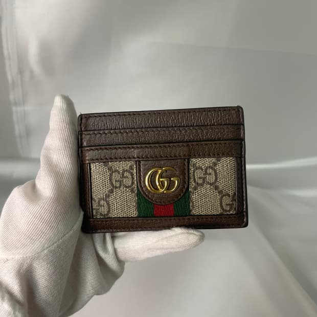 구찌 오피디아 GG 카드지갑 브라운 S급 단품